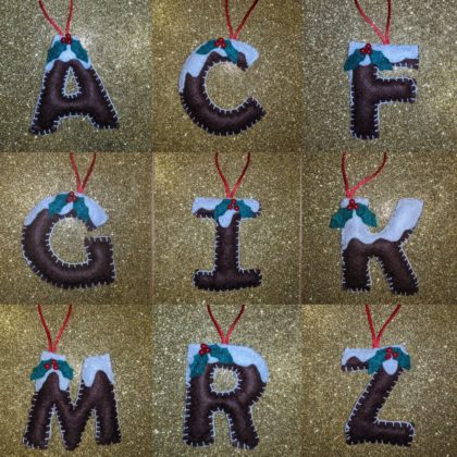 Christmas Pudding Initials