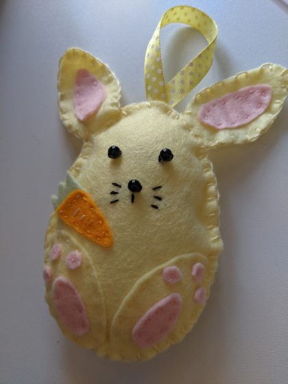 Easter Bunny Felt Decoration