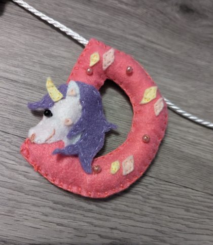 Initial Felt Decoration 'D'